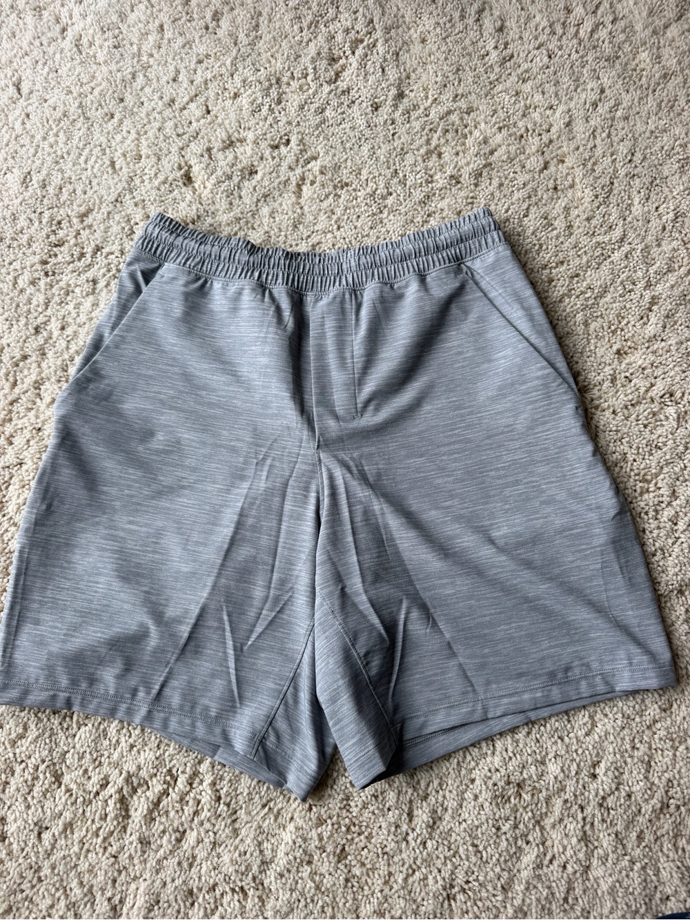 lululemon athletica Men’s Light Gray Athletic Shorts